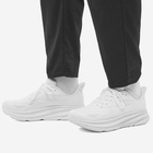 Hoka One One Men's Clifton 9 Sneakers in White/White