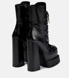 Versace - Aevitas lace-up leather ankle boots
