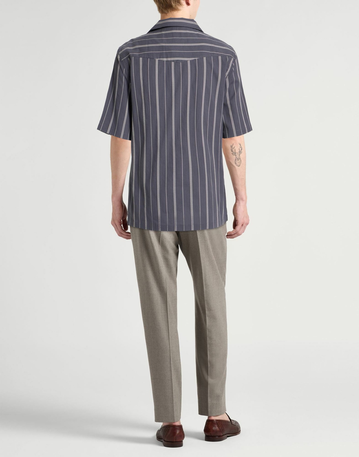Brunello Cucinelli Mens Shirt Charcoal