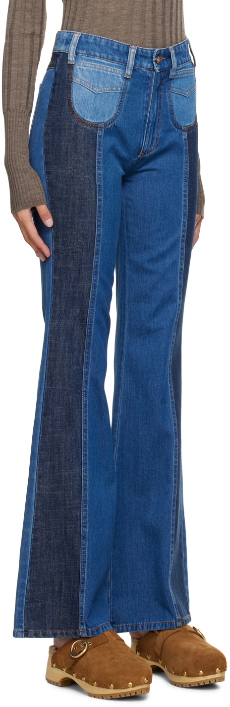 See by Chloé Blue High-Rise Straight Jeans