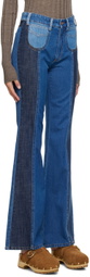 See by Chloé Blue High-Rise Straight Jeans