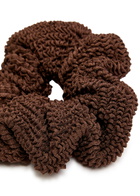 Hunza G Seersucker Scrunchie - Chocolate - One Size