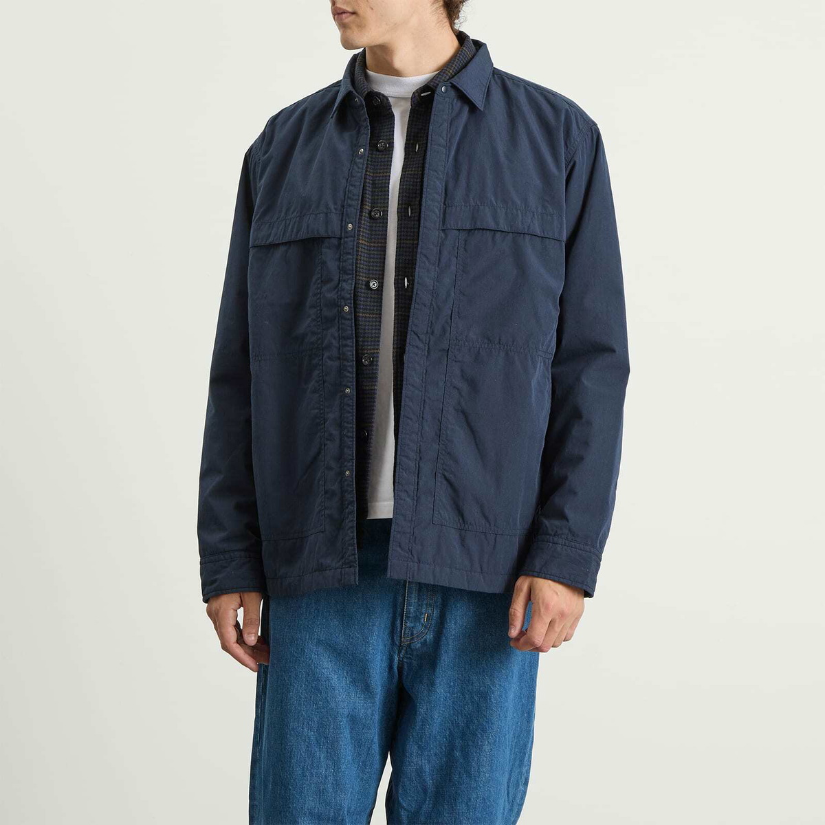 Nanamica Men's Insulation Shirt Jacket in Navy
