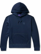 Ralph Lauren Purple label - Logo-Embroidered Cotton-Blend Jersey Hoodie - Blue