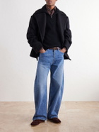 Altea - Half-Zip Virgin Wool Sweater - Black