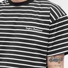 Uniform Experiment Men's Embroidery Logo Stripe T-Shirt in Black/White