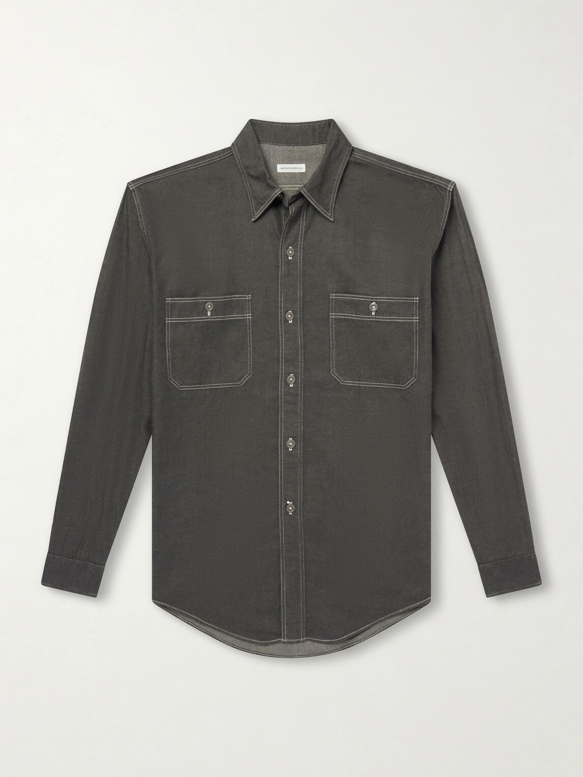 Kaptain Sunshine - Work Suvin Cotton and Hemp-Blend Shirt - Black