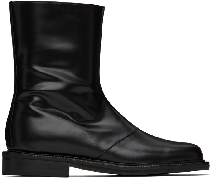 Photo: LE17SEPTEMBRE Black Leather Ankle Boots
