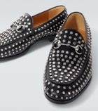 Gucci Horsebit studded leather loafers