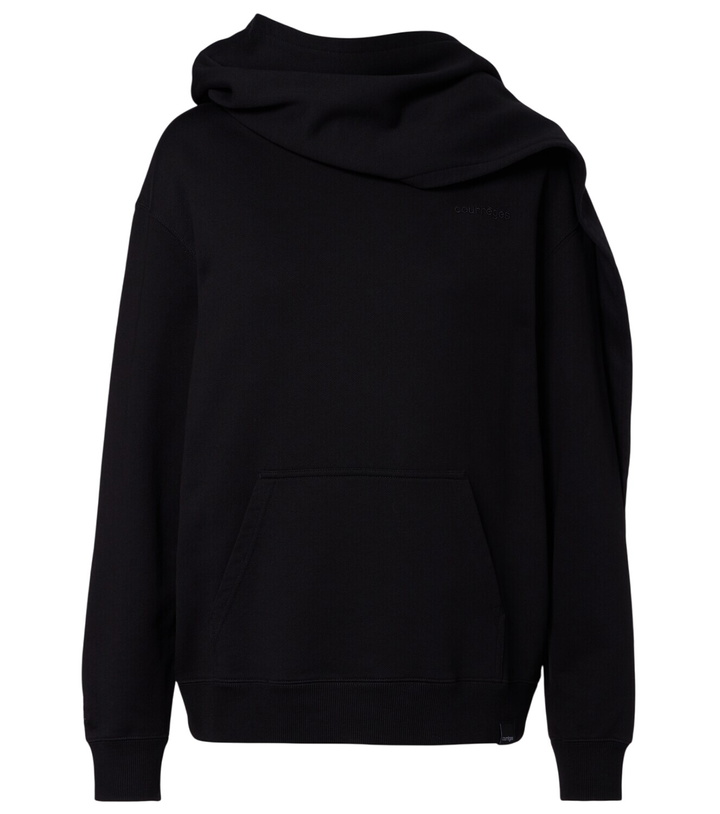 Photo: Courrèges Asymmetric cotton jersey sweatshirt