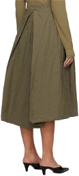 CASEY CASEY Green Moon Midi Skirt