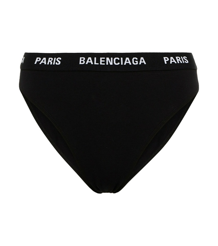 Photo: Balenciaga - Logo cotton-blend briefs