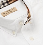 Burberry - Button-Down Collar Cotton Oxford Shirt - White