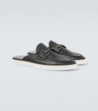 Christian Louboutin Chanme leather mules