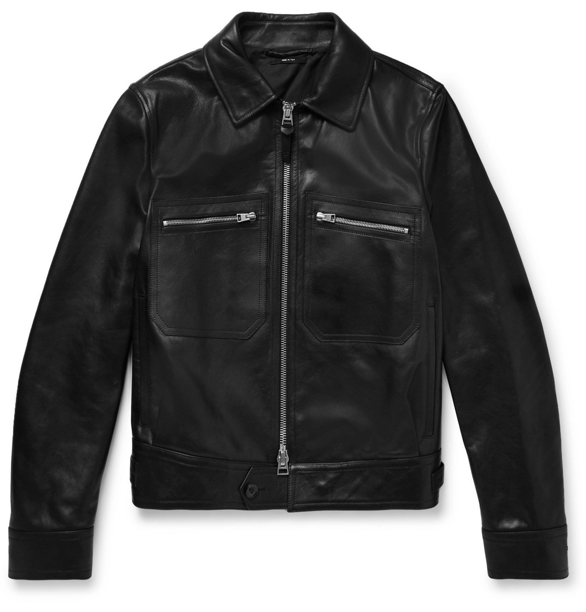 TOM FORD - Leather Jacket - Black TOM FORD