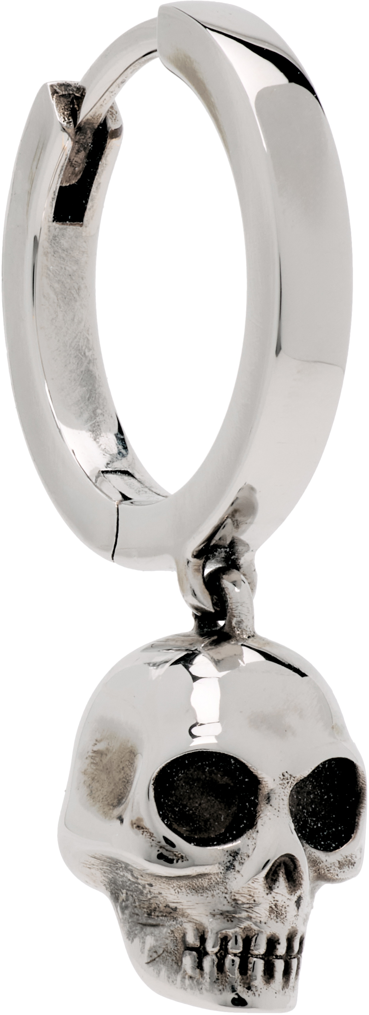 McQueen Skull Hoop Single Earring