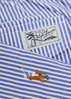 Polo Ralph Lauren Traveller Striped Seersucker Swim Shorts Blue