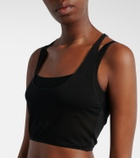 Gucci Layered semi-sheer crêpe jersey top