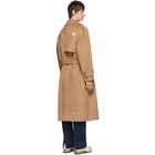 ADER error Beige Wool Robe Trench Coat