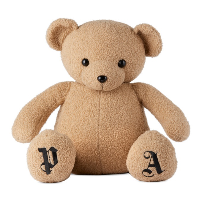 Photo: Palm Angels Brown Embroidered Logo Bear