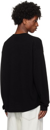 Guest in Residence Black Oversized Crew Sweater