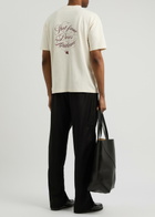 DRÔLE DE Monsieur Logo-print Cotton T-shirt Cream