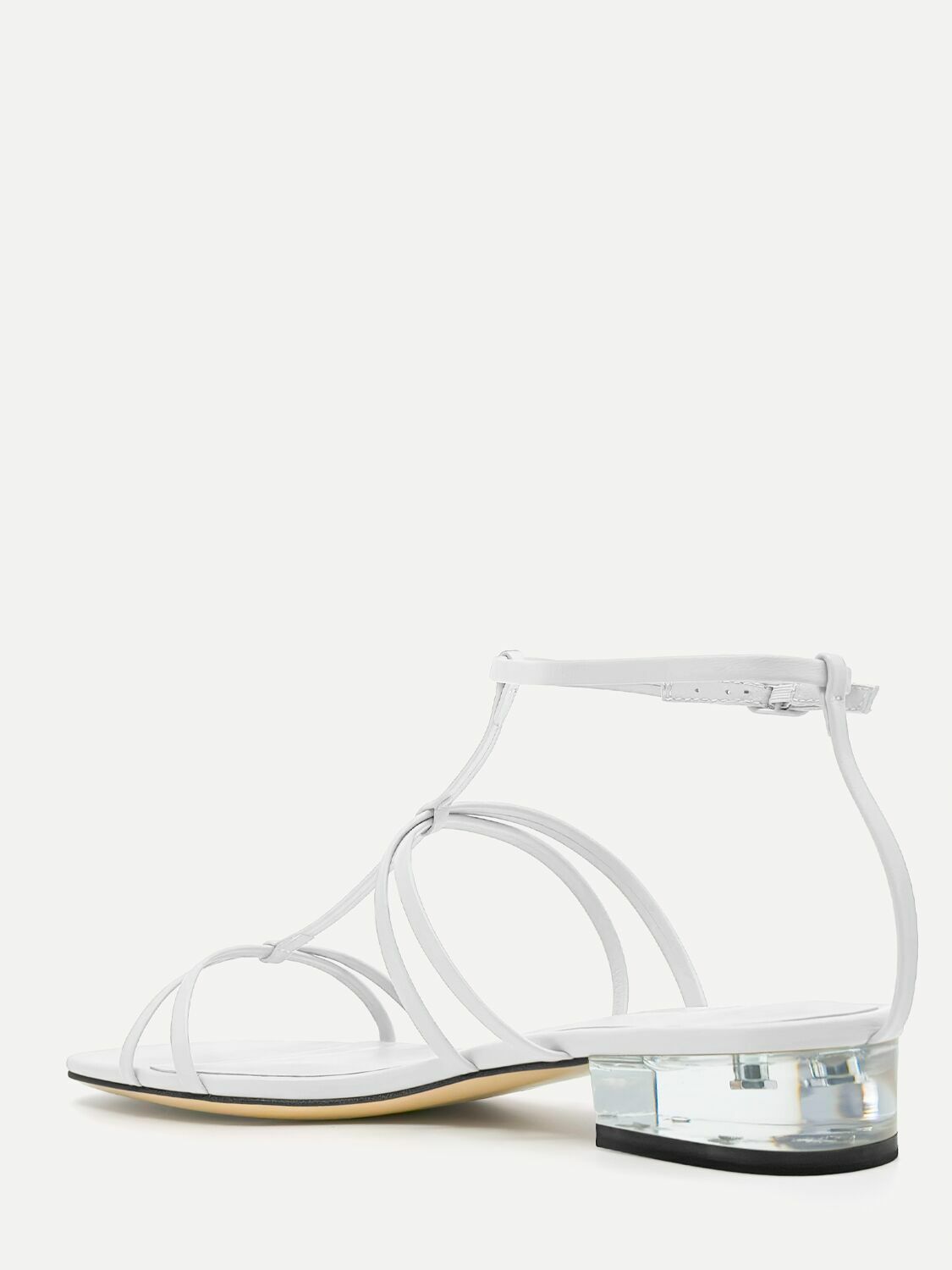STUDIO AMELIA 20mm Artemis Leather Flat Sandals
