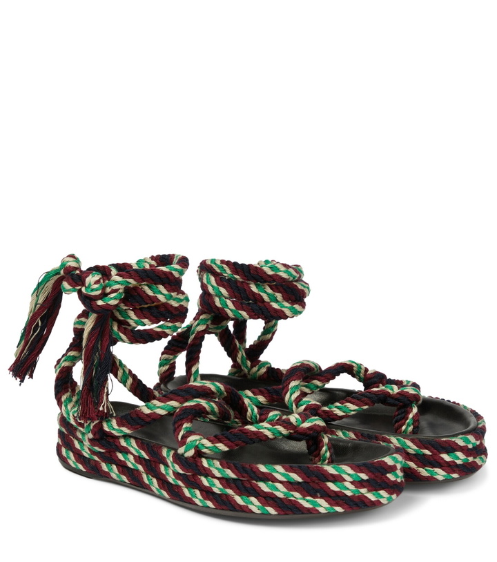 Photo: Isabel Marant - Erol braided thong platform sandals
