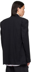 VETEMENTS Black Peaked Lapel Blazer