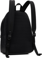 Hugo Black Embossed-Logo Faux-Leather Backpack