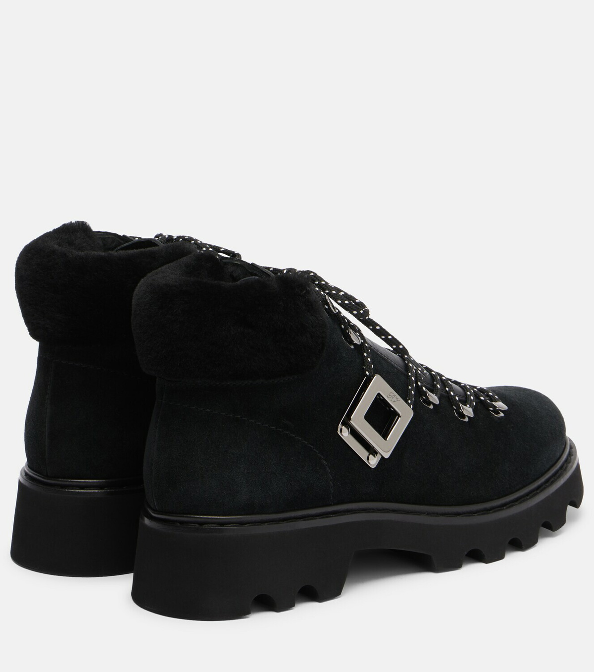 Roger Vivier Viv' Rangers suede lace-up boots