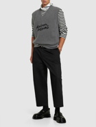 MAISON KITSUNÉ - Cropped Pleated Cotton Chino Pants