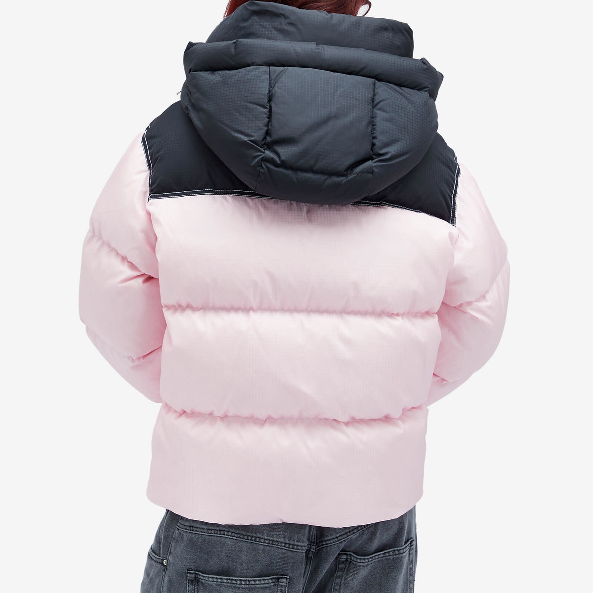 Off-White Women's Patc Rip Down Puffer Jacket in Pink
