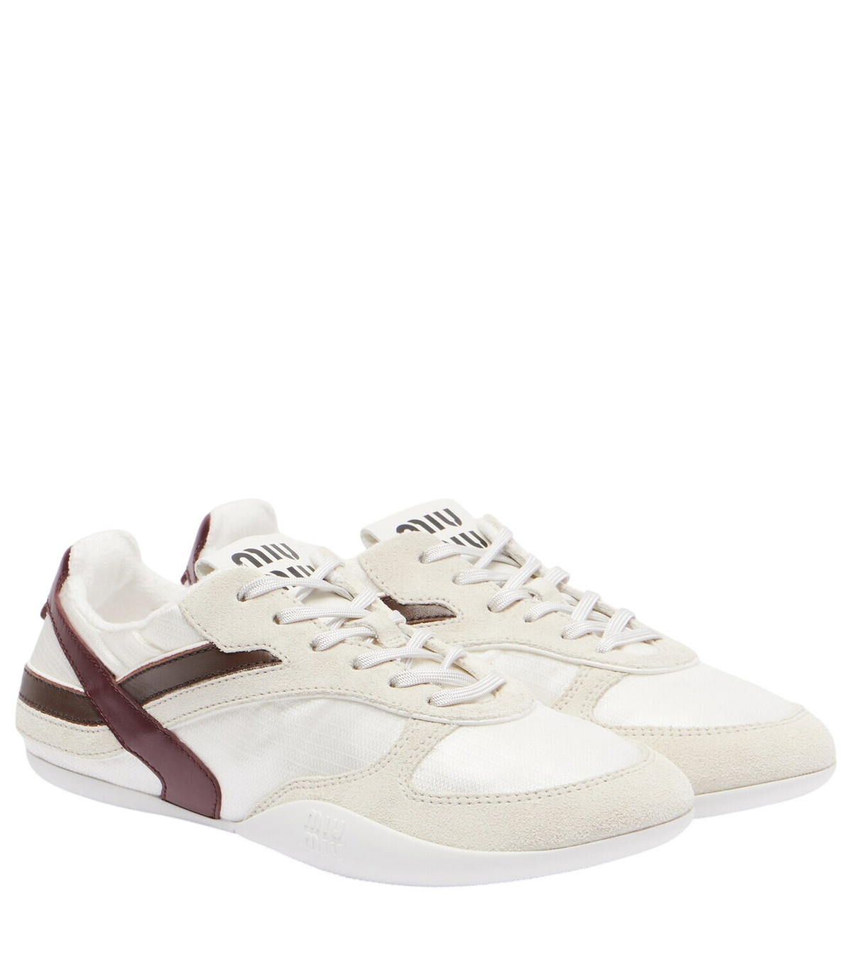 MIYUページ Miu Miu Plume Beige Womens Sneaker Miu Miu