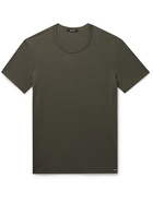 TOM FORD - Stretch-Cotton Jersey T-Shirt - Green