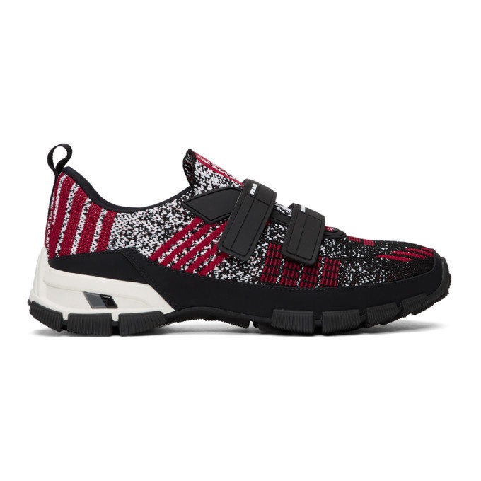 Photo: Prada Black and Red Crossection Sneakers