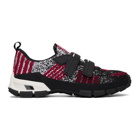 Prada Black and Red Crossection Sneakers
