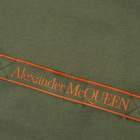 Alexander McQueen Men's Taped Logo T-Shirt in Khaki/Multi