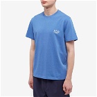 A.P.C. Men's A.P.C New Raymond Embroidered Logo T-Shirt in Dark Blue