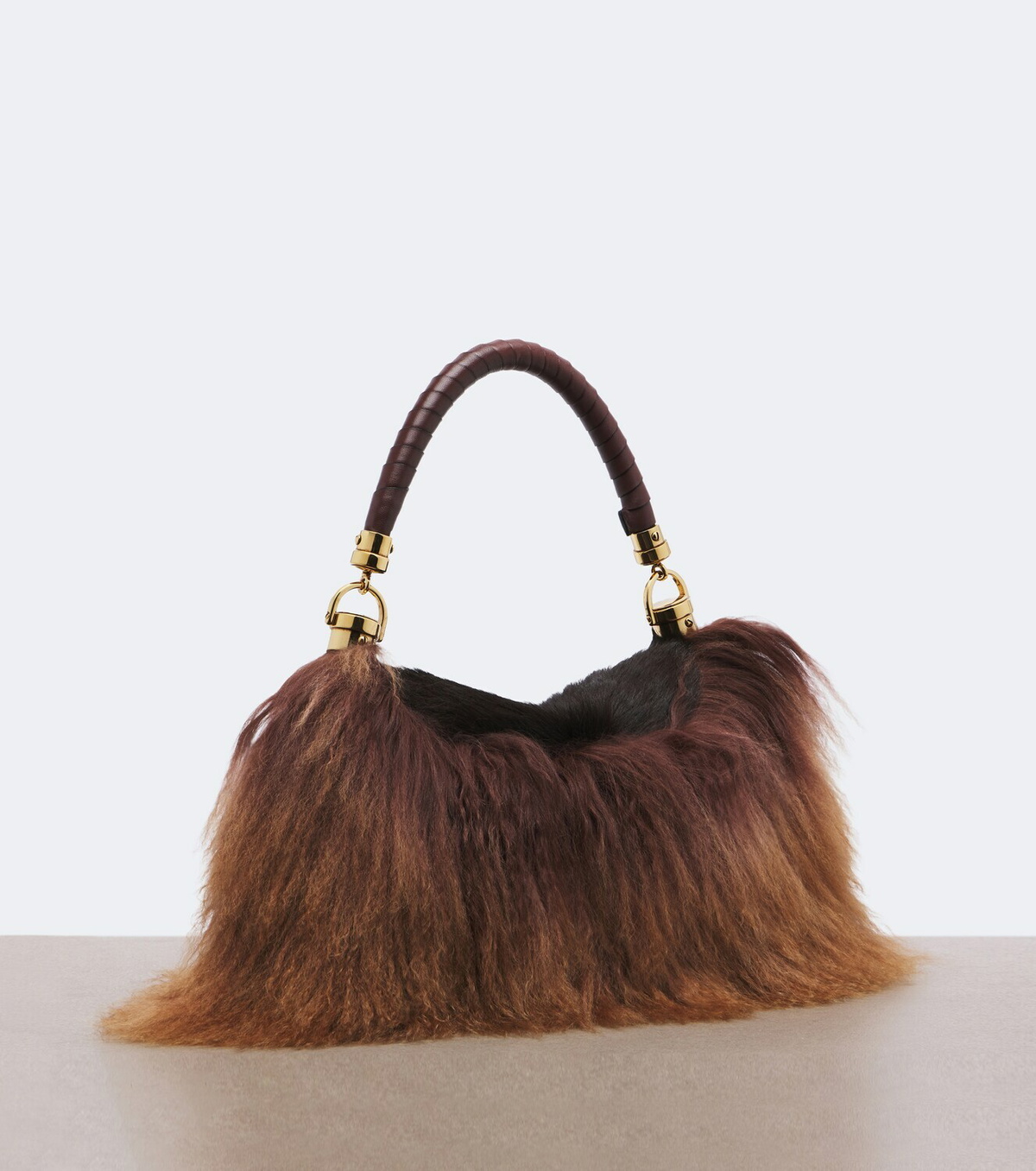 Chloé Marcie Foulard Small shearling shoulder bag
