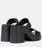 Clergerie Next 110 leather platform mules