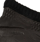 Hestra - Fleece-Lined Full-Grain Leather Gloves - Men - Brown
