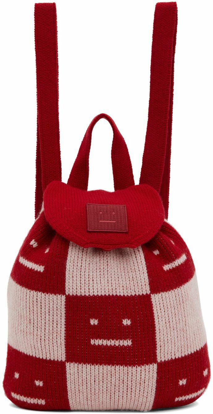 Photo: Acne Studios Pink & Red Kaba Backpack