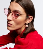 Valentino Torchon VLogo square sunglasses