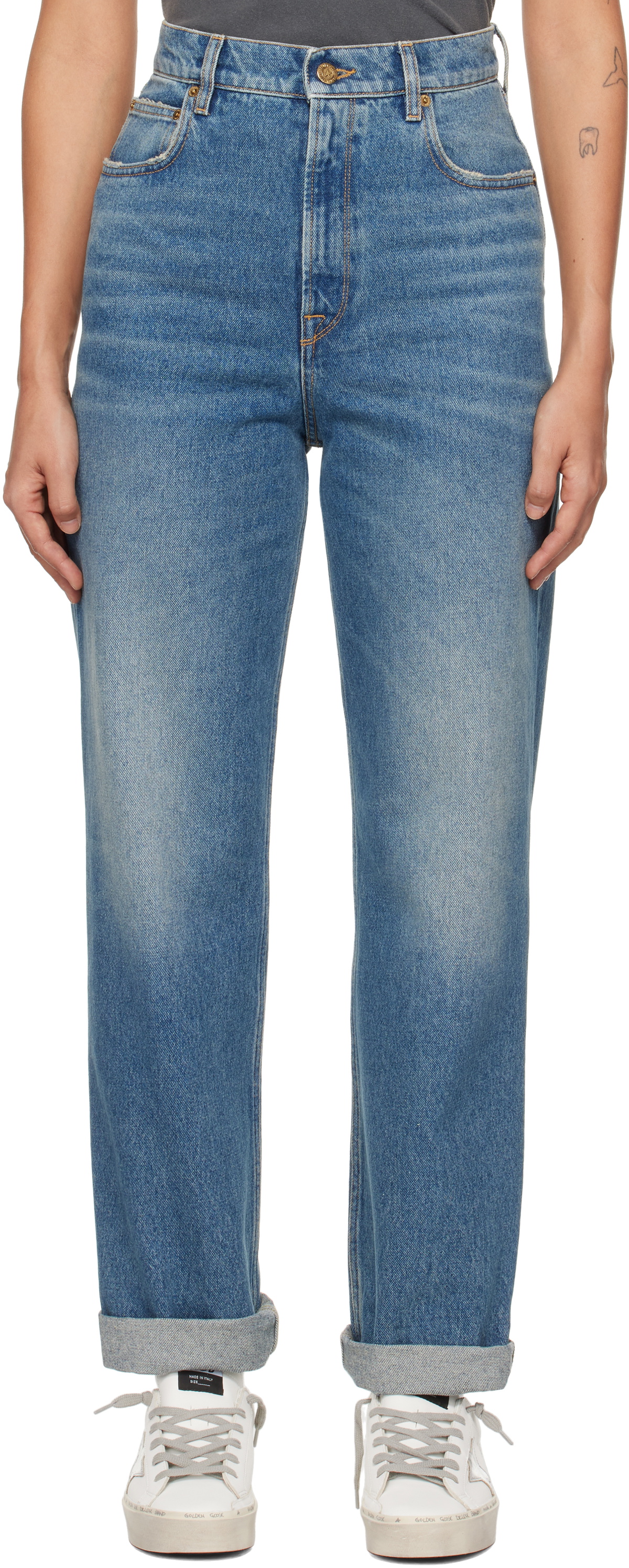 Golden Goose Blue Medium Wash Jeans