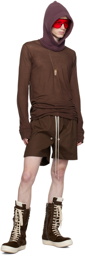 Rick Owens Brown Basic Long Sleeve T-Shirt