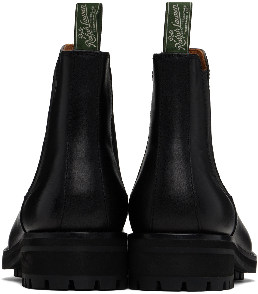 Polo Ralph Lauren Black Bryson Chelsea Boots