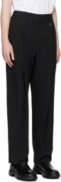 Wooyoungmi Black Pleated Trousers