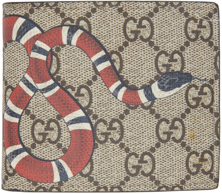 Photo: Gucci Beige GG Supreme Kingsnake Wallet