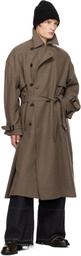 Youth Brown Oversized Trench Coat